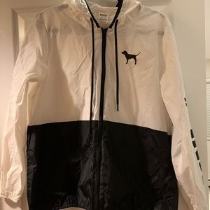 Black and white PINK wind breaker